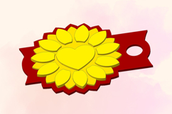 Sunflower, 40 OZ Tumbler, STL/3MF files for 3D Printing Product Image 2