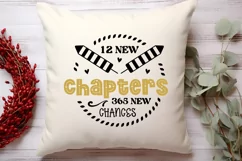 12 new chapters 365 new chances SVG, Happy New Year SVG Product Image 2