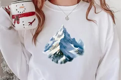 Winter Hiking Clipart Sublimation, Christmas PNG Product Image 2