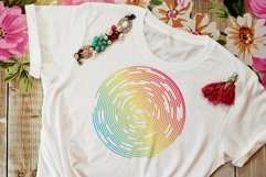 Sublimation Designs for tshirts with Bright colorful circles Product Image 2