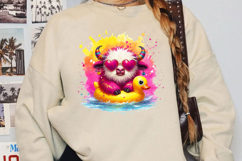 Funny Cow Summer Sublimation, Hello Summer Png Product Image 2
