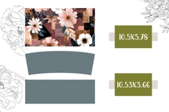 Pink Flowers Tumbler Design, Boho Flowers 40 Oz Tumbler Product Image 2