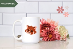 Red Panda Illustration, Red Panda PNG, Funny Animals Print Product Image 2