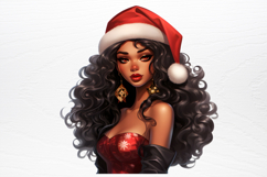 Christmas Fashion Girl Sublimation PNG Product Image 2