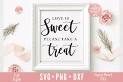 Love Is Sweet Please Take A Treat SVG / Wedding SVG Product Image 2