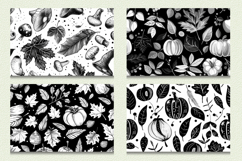 Black &amp; White Autumn Cutting Boards sublimation Design Product Image 2