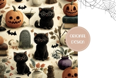 Cartoon Halloween Backgrounds, Kids Halloween Print Product Image 2