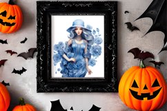 Blue Christmas Watercolor Clipart Sublimation Product Image 2