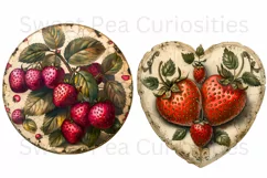 Strawberry, Strawberries, Ephemera, PNG, Clipart Product Image 2