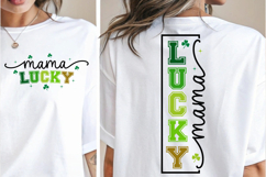 Lucky Mama SVG, St Patrick's Day PNG, Retro Shamrock PNG Product Image 2