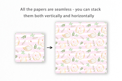 Swan Seamless Pattern, Romantic Digital Paper Product Image 2