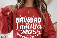 Feliz Navidad 2025 Shirt SVG | Spanish Christmas Family Gift Product Image 2