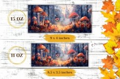 Watercolor Mushrooms Mug Design, Watercolor Forest Mug Product Image 2