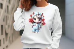 Unicorn Nurse Clipart, Unicorn Nurse Sublimation Product Image 2