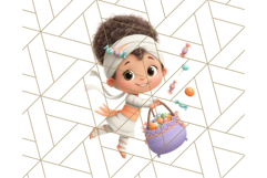 Halloween Costume Parade Clipart PNG with Monsters Clip Art Product Image 2