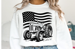 USA Tractor Svg Design | Svg Cut Files | Shirt Svg Product Image 1