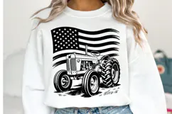 USA Tractor Svg Design | Svg Cut Files | Shirt Svg Product Image 1