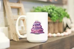 Birthday Cake SVG, Birthday cake Clipart png Product Image 2