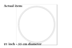 Basket base laser cut file round 22 inch 55 cm bottom file Product Image 2