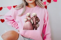Valentines Day Bear Sublimation Clipart, Valentines Day PNG Product Image 2