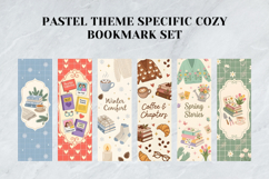 Pastel Theme Specific Cozy Bookmark Set,Elegant Stationery Product Image 2
