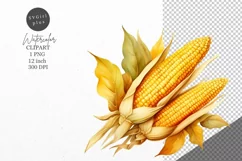 Thanksgiving clipart, Corn clipart, Autumn clipart Product Image 1