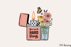 You can do Hard things PNG, Motivation Sublimation PNG Product Image 2