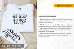 Her Kisses the Magic SVG - Mother's Day Sleeve T shirt Desig Product Image 2