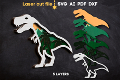 Dinosaur SVG laser cut file for Glowforge Product Image 2