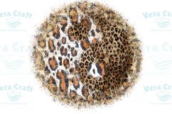 Leopard Yin Yang Circular Background PNG - 5 Variations Product Image 6