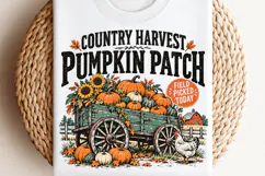 Homegrown Pumpkins Fall Harvest PNG, Vintage Pumpkin Patch S Product Image 2