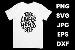 Take Time For Yourself Inspirational Mental Health SVG Product Image 2