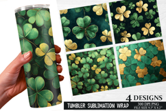 St. Patrick's Day Pattern Tumbler Wrap | Tumbler Wrap Product Image 1