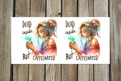 Coffee girl | 4 watercolor Mug sublimation designs PLUS Product Image 2