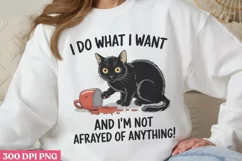I do what i want PNG Funny Cat Lover Sublimati Product Image 1