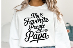 My favorite people call me Papa svg | Shirt Svg Product Image 1