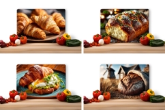 Bread Cutting Board, Breakfast Cutting Board, Food PNG Product Image 2