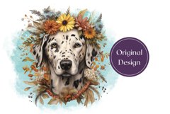 Watercolor Dalmatian Tumbler Sublimation, Dog Tumbler Wrap Product Image 2