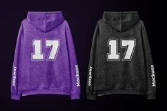 Heather Hoodie Back View PSD Mockup Product Image 4