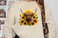 Funny Cow Floral Sublimation, Hello Summer Png Product Image 2
