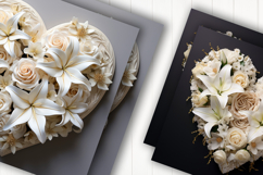 White heart digital paper Product Image 2