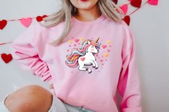 Unicorn Valentine Clipart Sublimation, Christmas Clipart Product Image 2