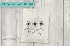 Flower svg, Sunflower svg, wildflower svg, cut file Product Image 3