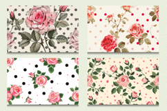 Polka Dots &amp; Rose Flowers Cutting Boards sublimation Design Product Image 2