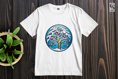 Magic Snow Trees clipart sublimation png Product Image 2