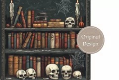 Halloween Tumbler Wrap Design, Gothic Tumbler Sublimation Product Image 2