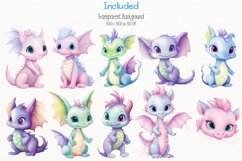 Baby Dragon 38 Cliparts Collection Product Image 2