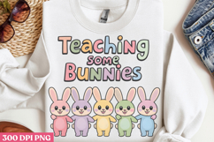 Retro Teacher Easter Sublimation Bundle PNG Product Image 9