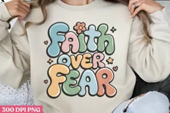 Walk by faith not by sight PNG, Retro Christian Sublima Product Image 1