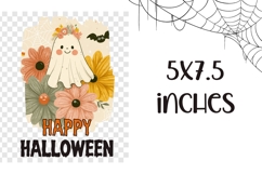 Cartoon Halloween Ghost Towel, Cute Halloween Towel Template Product Image 2